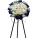 QF0631-White Pom Pom Wreath