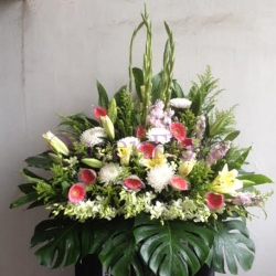 QF1002-funeral flowers stand