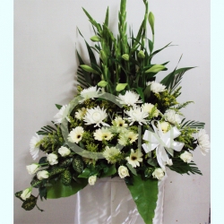 QF1243-wreath flowers stand